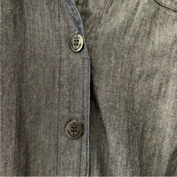 Sz 10 Trina Turk Blue Denim Dress with pockets - Picture 7 of 7